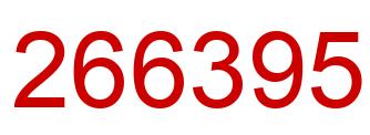 Número 266395 imagen rojo