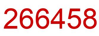 Number 266458 red image
