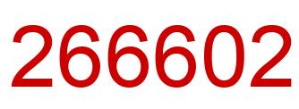 Number 266602 red image