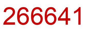 Number 266641 red image