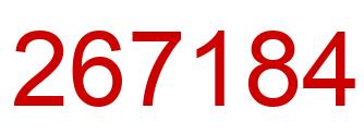 Number 267184 red image