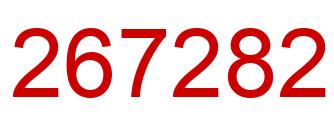 Number 267282 red image