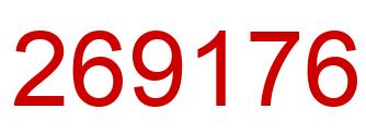 Number 269176 red image