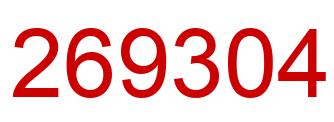 Número 269304 imagen rojo