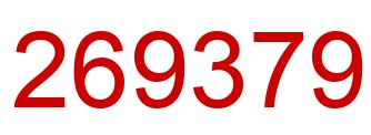 Número 269379 imagen rojo