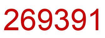 Number 269391 red image