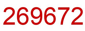 Number 269672 red image