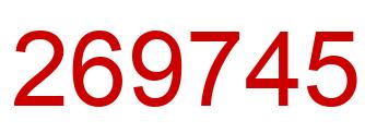 Number 269745 red image