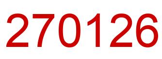 Number 270126 red image