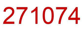 Number 271074 red image