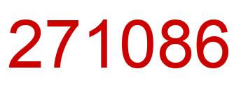 Number 271086 red image