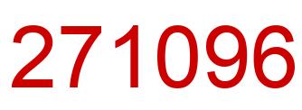 Number 271096 red image