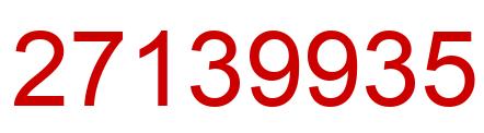 Number 27139935 red image