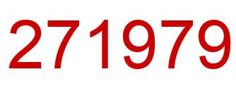 Number 271979 red image