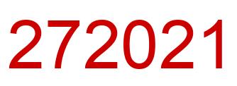 Number 272021 red image