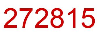 Number 272815 red image