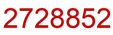 Number 2728852 red image