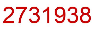Number 2731938 red image