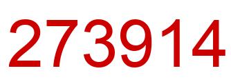 Number 273914 red image