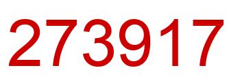 Number 273917 red image