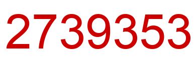 Number 2739353 red image