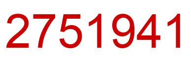 Número 2751941 imagen rojo