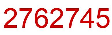 Number 2762745 red image