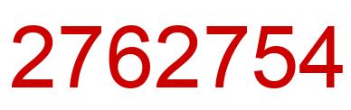 Number 2762754 red image