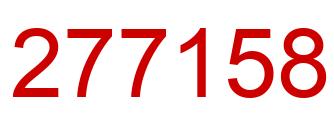 Número 277158 imagen rojo