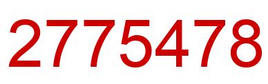 Number 2775478 red image