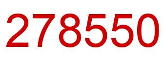 Number 278550 red image
