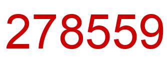 Number 278559 red image
