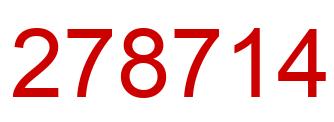 Number 278714 red image
