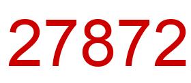 Number 27872 red image