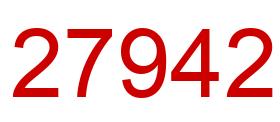 Number 27942 red image