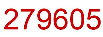 Número 279605 imagen rojo