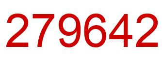 Number 279642 red image
