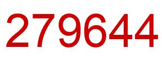 Number 279644 red image