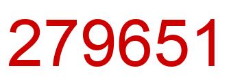 Number 279651 red image