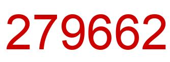 Number 279662 red image