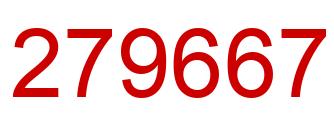 Number 279667 red image