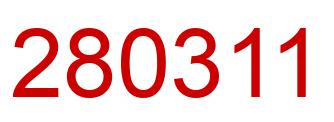 Número 280311 imagen rojo