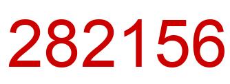 Number 282156 red image