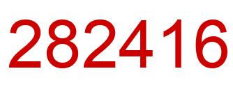 Number 282416 red image