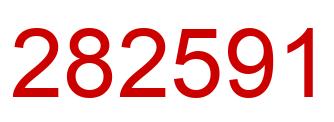Number 282591 red image
