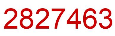 Número 2827463 imagen rojo