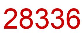 Número 28336 imagen rojo