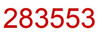 Número 283553 imagen rojo