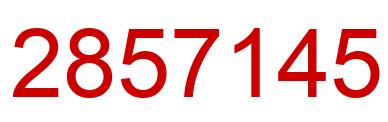 Number 2857145 red image