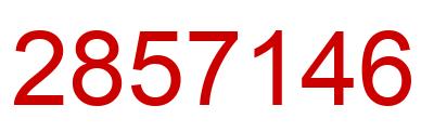 Number 2857146 red image